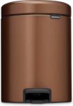 Brabantia Coș de gunoi cu pedală NewIcon 5 l, maro (255229) Cos de gunoi