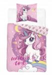 Detexpol Pamut ágyneműhuzat garnitúra 140x200 Unikornis, kislánynak, ajándék