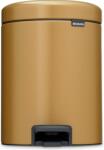 Brabantia Coș de gunoi cu pedală NewIcon 5 l, auriu (255120) Cos de gunoi