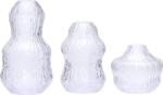 Hübsch Vaze Fuyu transparente, 3 buc (662106)