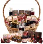 Green Touch Ajándékkosár Nagy Fonott Tea Szett Édességek Szirupok Születésnapra (KR19)