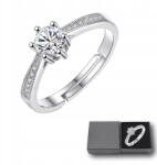 Ann Eivor Női Gyűrű Ezüst Kristályok Állítható Klasszikus Tökéletes Ajándék