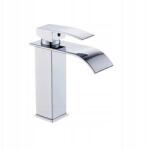 Focus Sanitar Álló Mosdó Csaptelep Króm Csaptelep Cubic Vízesés Zuhatag (6000770)