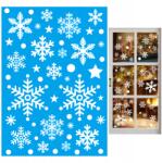 MEMFLOW Karácsonyi Matricák Ablakdíszek Hópehely Hópelyhek 48 Db (naklejki świąteczne mix śnieżynki na okno)