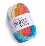 YARNART Jeans Crazy Fonal 50g/160m pamut akril melange szín c. 8221 (JEANS CRAZY 8221)