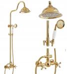 CHDE Fürdőszoba csaptelep arany zuhany Old Retro Gold Maestro (BPN-23966)