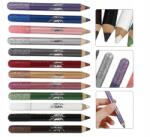 GLAZZI Szemhéjpúder színes ceruza kontúrceruza szemceruza csillámos 12 db színes (00877)