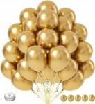  Lufi Szett Lufik Arany Króm 25 db-os Születésnapi Esküvői Dekoráció