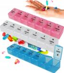  Gyógyszeres Rendszerező Heti Doboz Egészség Tároló Praktikus Rendszerező (3x PLANER NA LEKI 7 DNI PL CZYTELNY)