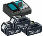 Makita Set incarcator si acumulator Makita BL1850+DC18RE 18 V (3dbBL1850SZETT)