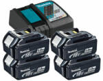Makita BL1850+DC18RC set incarcator si acumulator 18 V | 5 Ah (4dbBL1850SZETT)