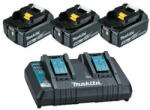 Makita BL1850B+DC18RD set incarcator si acumulator 18 V | 5 Ah (3x632F15-1+1x196933-6)