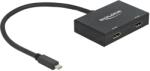 Delock mini DisplayPort > 2 x DisplayPort (87695)