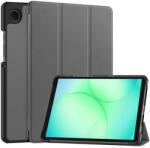 Gigapack Samsung Galaxy Tab A11 LTE (SM-X135) tok álló, bőr hatású (flip, trifold, asztali tartó) sötétszürke (GP-177306)