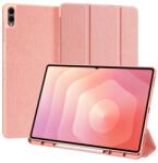 Dux Ducis Samsung Galaxy Tab S11 Ultra 5G (SM-X936B) domo tok álló, bőr hatású (flip, ceruza tartó) rózsaszín (GP-176835)