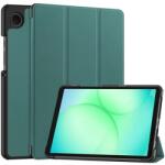 Gigapack Samsung Galaxy Tab A11 LTE (SM-X135) tok álló, bőr hatású (flip, trifold, asztali tartó) sötétzöld (GP-177307)