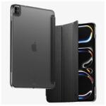 Spigen Apple IPAD Pro 11 (2025) liquid air szilikon tok (aktív flip, oldalra nyíló, trifold, asztali tartó) fekete (ACS09440)