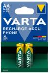VARTA recharge accu elem (aa, 1.2v, 1600mah ni-mh, újratölthető) 2db/csomag (58399201402) - rufusz
