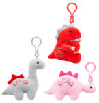  Plüss dínók szivecskével, 10 cm, 3 féle (445058)