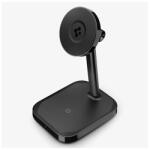 Spigen arcfield asztali töltőállvány 2in1 (15w, wireless, airpods töltő, led jelzés, qi2) fekete (ACH08937)