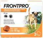  Merial Frontpro 28 mg tablete purici si capuse pentru caini talie mica (4-10 kg), 3 comprimate masticabile