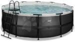 EXIT Toys Piscină cu filtrare Black Leather pool Exit Toys construcție metalică rotundă 427*122 cm neagră de la 6 ani (ET30221420) Piscina