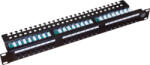 ALANTEC Patch panel UTP, Alantec, Plastic, 19, 100MHz, 1Gbps, Negru (pk013)