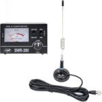PNI Antena CB PNI ML29 34 cm magnet 70mm si reflectometru PNI SWR-300 pentru masurare SWR negru (pni-ml29-r300) Statii radio