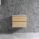 Sanotechnik Corbo mosdókagyló 60 cm barna matt Softclose funkcióval