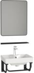  DELTA kerámiamosdó fali konzollal tükörrel és piperepolccal 40 cm