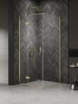 NEW TRENDY Nesta Light Gold cabină de duș 120x100 cm dreptunghiular auriu luciu/sticlă transparentă K-4507 (K4507)