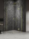 NEW TRENDY Nesta Light Gold cabină de duș 120x100 cm dreptunghiular auriu luciu/sticlă transparentă K-4537 (K4537)