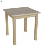  Étkezőasztal kocka 90x90 natúr