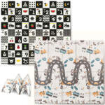 RicoKids Nukido Összehajtható Kétoldalas Habszivacs Játszószőnyeg 200x180x1 cm - fizz - 16 497 Ft