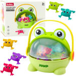 LeanToys Jumping Frogs Arcade Játék, 15 Békás Doboz, Zöld