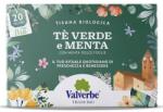 Valverbe zöld tea édes mentával, Bio, 20 filter x 1.5 g