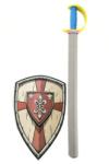 Teddies Sword spumă cu scut 75 cm în plasă (00311605)