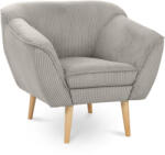  DORY kordbársony fotel - világosszürke (10000018895)