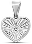 ÉkszerM Fehérarany Szív Medál AU 97374