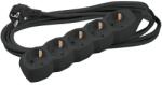 Technik Prelungitor 5 prize 3M, cablu 3x1.5mmp, negru, Technik MT5W3M1, 5-BK (EXTS-5S3M-BK-THK)