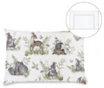  Lapos párna levehető huzattal 40x60 cm - Erdei barátok zöld