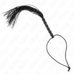  KINK - mini szilikon ostor 6 fekete gyöngyökkel (ESD-240690A11X)