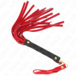  KINK - piros velúr mini ostor 30 cm (ESD-240702A11X)