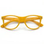 Sunmania Sárga átlátszó imidzs Wayfarer szemüveg (3780-yellow-HU)