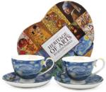 Queen Isabell Van Gogh Csillagos éj porcelán csésze aljjal - 250 ml - szív díszdobozos (IMO-PP-W25VG756B-23694)