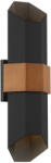 Quoizel Chasm QZ-CHASM-L-BKW Fali lámpa 2x9.5W /LED IP44 (QZ-CHASM-L-BKW)