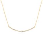 SAVICKI Colier din aur 585 cu diamante albe 0.23 ct 43 cm