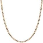 SAVICKI Colier tennis aur 585 safire albe 5.840 ct 42 cm