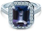 SAVICKI Inel de logodnă SAVICKI: aur alb, tanzanit, diamante - savicki - 30 330,00 RON