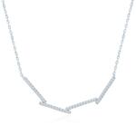 SAVICKI Colier dreptunghi din aur 585 cu diamante albe 0.28 ct 44 cm - savicki - 7 353,00 RON
